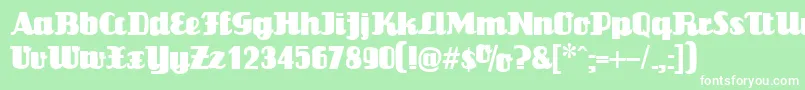 LouisianneRegular Font – White Fonts on Green Background