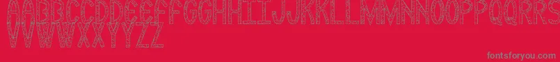 Rockmia Font – Gray Fonts on Red Background