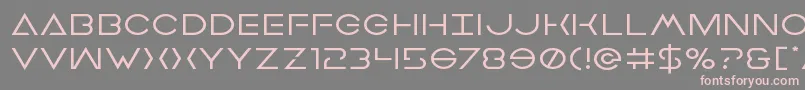 Earthorbiterexpand Font – Pink Fonts on Gray Background