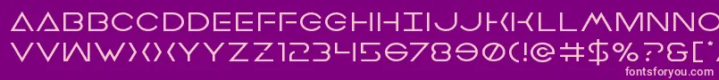 Earthorbiterexpand Font – Pink Fonts on Purple Background