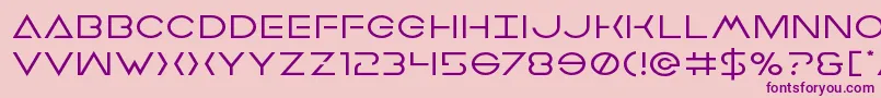 Earthorbiterexpand Font – Purple Fonts on Pink Background