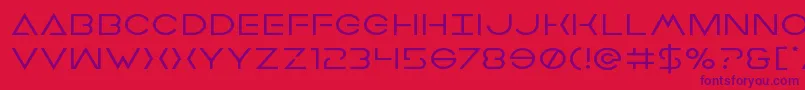 Earthorbiterexpand Font – Purple Fonts on Red Background