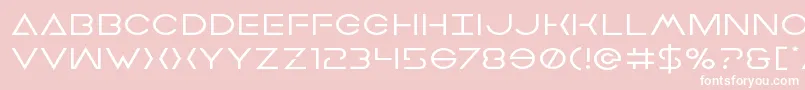 Earthorbiterexpand Font – White Fonts on Pink Background
