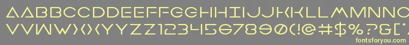 Earthorbiterexpand Font – Yellow Fonts on Gray Background