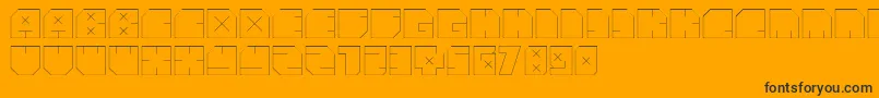 AndreFist Font – Black Fonts on Orange Background