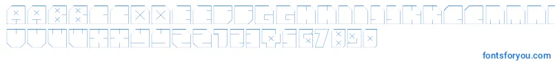 AndreFist-fontti – siniset fontit valkoisella taustalla