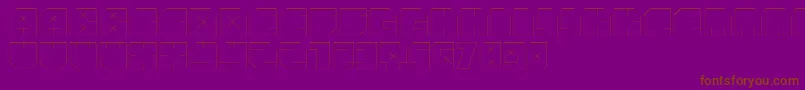 フォントAndreFist – 紫色の背景に茶色のフォント