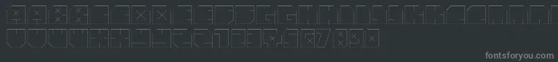 AndreFist Font – Gray Fonts on Black Background