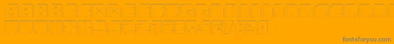 Шрифт AndreFist – серые шрифты на оранжевом фоне