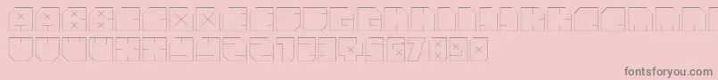 フォントAndreFist – ピンクの背景に灰色の文字