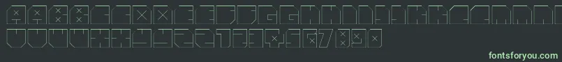 AndreFist-Schriftart – Grüne Schriften auf schwarzem Hintergrund