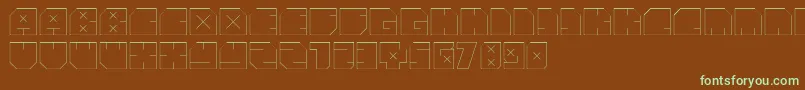 AndreFist Font – Green Fonts on Brown Background