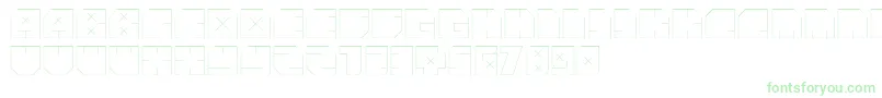Шрифт AndreFist – зелёные шрифты на белом фоне