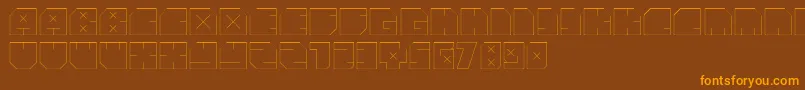 Шрифт AndreFist – оранжевые шрифты на коричневом фоне