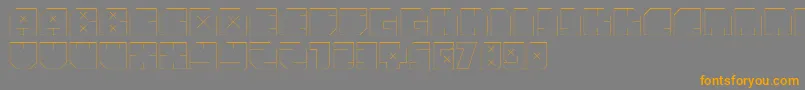 Шрифт AndreFist – оранжевые шрифты на сером фоне