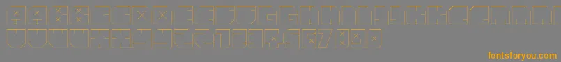 AndreFist Font – Orange Fonts on Gray Background