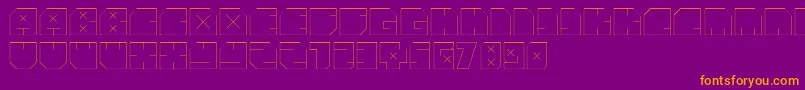 Шрифт AndreFist – оранжевые шрифты на фиолетовом фоне