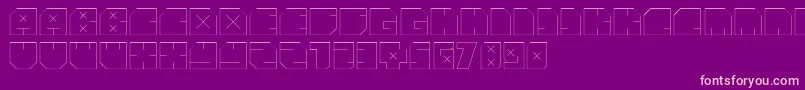 AndreFist-fontti – vaaleanpunaiset fontit violetilla taustalla