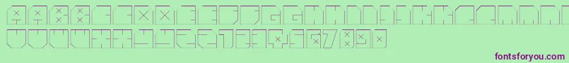AndreFist Font – Purple Fonts on Green Background