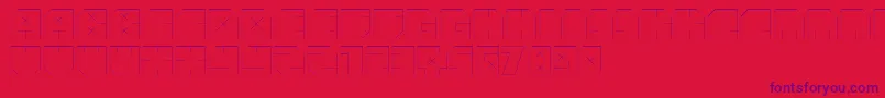 AndreFist-Schriftart – Violette Schriften auf rotem Hintergrund