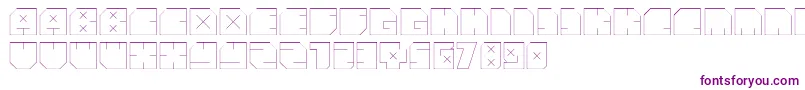 Шрифт AndreFist – фиолетовые шрифты на белом фоне