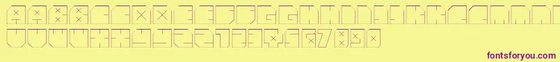 AndreFist Font – Purple Fonts on Yellow Background