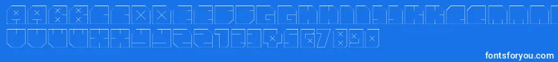Шрифт AndreFist – белые шрифты на синем фоне