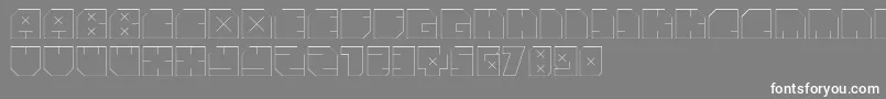 フォントAndreFist – 灰色の背景に白い文字