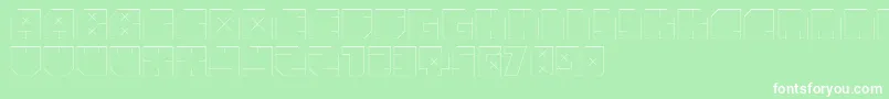 フォントAndreFist – 緑の背景に白い文字
