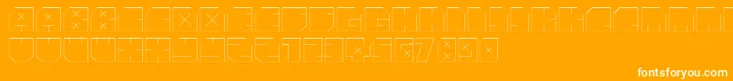 AndreFist Font – White Fonts on Orange Background