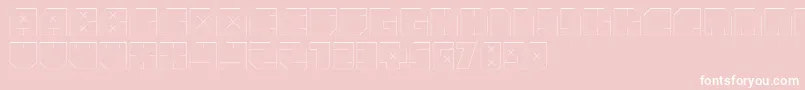 AndreFist-fontti – valkoiset fontit vaaleanpunaisella taustalla