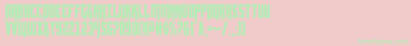 Hawkmoon Font – Green Fonts on Pink Background