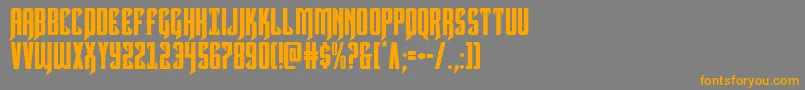 Hawkmoon Font – Orange Fonts on Gray Background