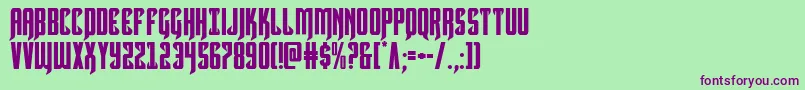 Hawkmoon Font – Purple Fonts on Green Background