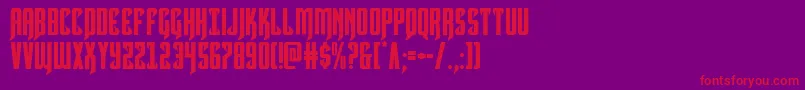 Hawkmoon Font – Red Fonts on Purple Background