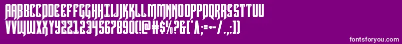 Hawkmoon Font – White Fonts on Purple Background