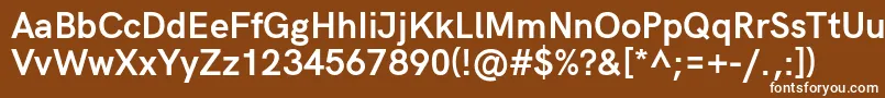 HkgroteskBoldlegacy Font – White Fonts on Brown Background