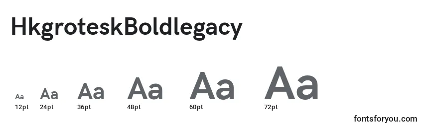 Размеры шрифта HkgroteskBoldlegacy (91752)