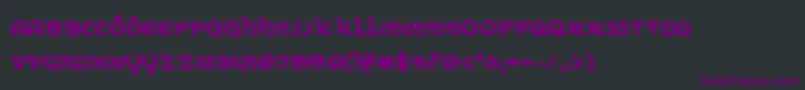 Eringobraghb Font – Purple Fonts on Black Background