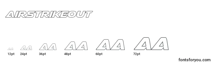Airstrikeout Font Sizes