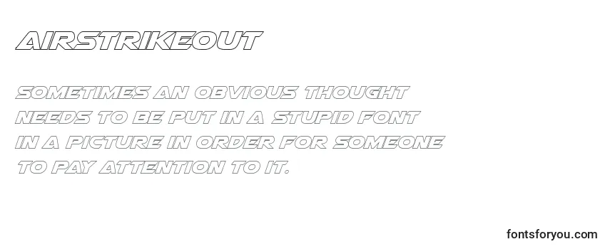 Airstrikeout Font