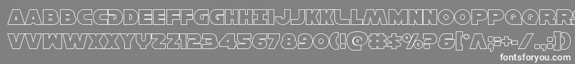 Hansolov3out Font – White Fonts on Gray Background