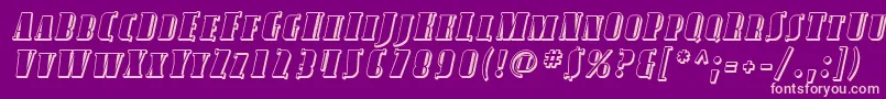 Avond20 Font – Pink Fonts on Purple Background