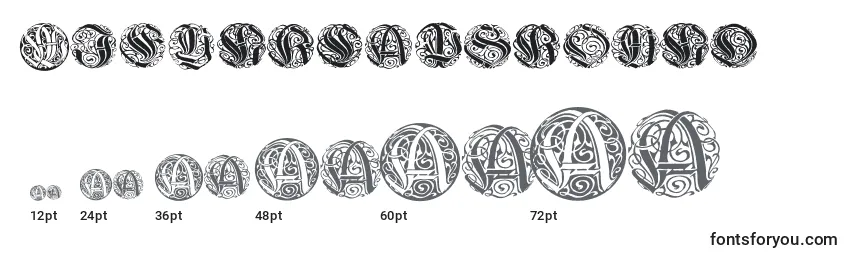 Größen der Schriftart Wieynkcapsround