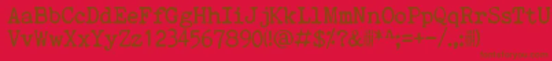 En savoir plus sur la police QuietEvening Police QuietEvening – polices brunes sur fond rouge