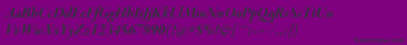 GaramondpremrproBditdisp Font – Black Fonts on Purple Background