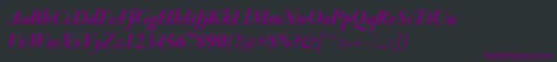 GaramondpremrproBditdisp Font – Purple Fonts on Black Background