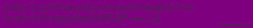 PyxidcondensedRegular Font – Black Fonts on Purple Background