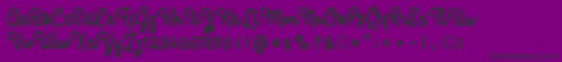 SweatyBeta Font – Black Fonts on Purple Background