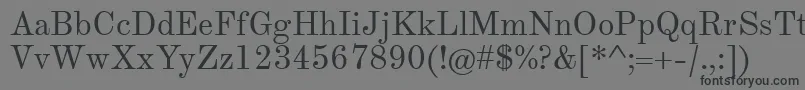 TheanoModernRegular Font – Black Fonts on Gray Background